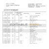 Sudan Al Neelen Bank bank statement template in Word and PDF format, version 2