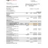 Switzerland UBS Bank statement easy to fill template in Excel and PDF format