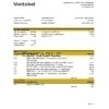Switzerland Vontobel bank statement, Excel and PDF template
