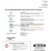 United Kingdom TV Licensing utility bill template in Word and PDF format