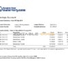 Thailand Bangkok Bank Savings Account statement template in Word and PDF format