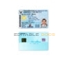 USA green card, permanent residence card template in PSD format, fully editable (2020 – present)