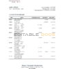 Timor-Leste BNU bank statement, Excel and PDF template