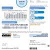USA Indiana Tipmont utility bill template in Word and PDF format