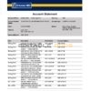 UAE Abu Dhabi Emirates NBD bank statement template in Word and PDF format, good for address prove