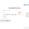UAE Abu Dhabi Union National bank statement, Word and PDF template, 2 pages