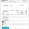 United Arab Emirates Dubai Electricity & Water Authority utility bill template in Word and PDF format (4 pages)
