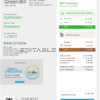 United Arab Emirates Dubai Electricity & Water Authority utility bill template in Word and PDF format (4 pages)