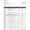 UAE MCB bank statement, Excel and PDF template