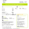 United Kingdom Flow Energy utility bill template in Word and PDF format