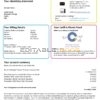United Kingdom LoCO2 Energy utility bill template in Word and PDF format