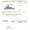 USA Arizona Avra Water utility bill template in Word and PDF format