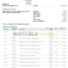 USA BMO bank statement, Word and PDF template, 4 pages