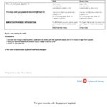 USA BMO bank statement, Word and PDF template, 4 pages