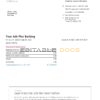 USA Bank of America bank statement Word and PDF template (10 pages), version 5