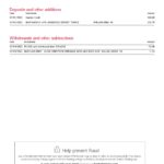 USA Bank of America bank statement Word and PDF template (10 pages), version 5