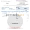 USA California City of Fountain Valley utility bill template in Word and PDF format
