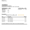 USA California MoneyLion bank statement, Word and PDF template