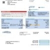 USA Carrington Mortgage Services bank statement template in Word and PDF format