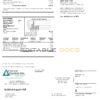 USA Cascade Natural Gas utility bill, Word and PDF template