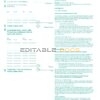 USA Citizens bank statement, Word and PDF template, 4 pages