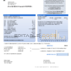 USA Washington City of Lacey water utility bill template in Word and PDF format (proof of address)