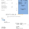 USA Corix Utilities bill template in Word and PDF format