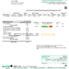 USA Massachusetts Energy Plus electricity utility bill template in Word and PDF format
