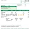 USA Ohio Farmers Electric Cooperative utility bill template in Word and PDF format, version 2