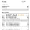 USA Frost bank statement, Word and PDF template, 2 pages