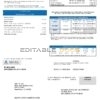 USA California Golden State Water Company utility bill template in .doc and .pdf format