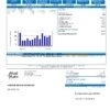 USA Texas Grand Prairie utility bill template in Word and PDF format