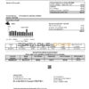 USA Hawaii Water Service Company utility bill template in Word and PDF (.doc and .pdf) format