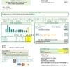 USA Indiana Bartholomew County REMC utility bill template in Word and PDF format