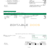 USA Iowa Access Energy Cooperative utility bill template in Word and PDF format