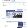 USA Iowa City of Des Moines water utility bill template in Word and PDF format