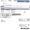 USA Minnesota Itasca-Mantrap electricity utility bill template in Word and PDF format (2 pages)