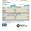 USA Mississippi Keesler AFB Energy utility bill template in Word and PDF format