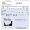 USA Lakewood Water District utility bill template in Word and PDF format