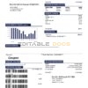 USA Mansfield Texas utility bill template in Word and PDF format (.doc and .pdf)