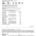 USA Maryland Pepco utility bill, Word and PDF template, 3 pages