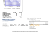 USA Maryland Potomac Edison utility bill, Word and PDF template, 2 pages