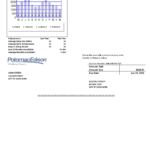 USA Maryland Potomac Edison utility bill, Word and PDF template, 2 pages