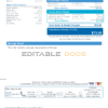 USA Michigan Water and Sewerage Department utility bill, Word and PDF template, 2 pages