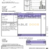 USA Mississipi Dixie Electric utility bill template in Word and PDF format
