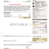 USA Mississippi Power utility bill, Word and PDF template, 2 pages