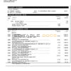 USA Mountain America Credit Union bank statement, Word and PDF template, 6 pages