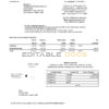 USA Navy Federal Credit Union bank statement template in Excel and PDF format