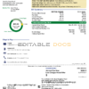USA New York Central Hudson A fortis company utility bill, Word and PDF template, 3 pages