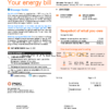 USA New York PSEG utility bill, Word and PDF template, 5 pages